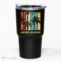 Retro St. John Virgin Islands Palm Trees Vacation Tumbler thumb 0