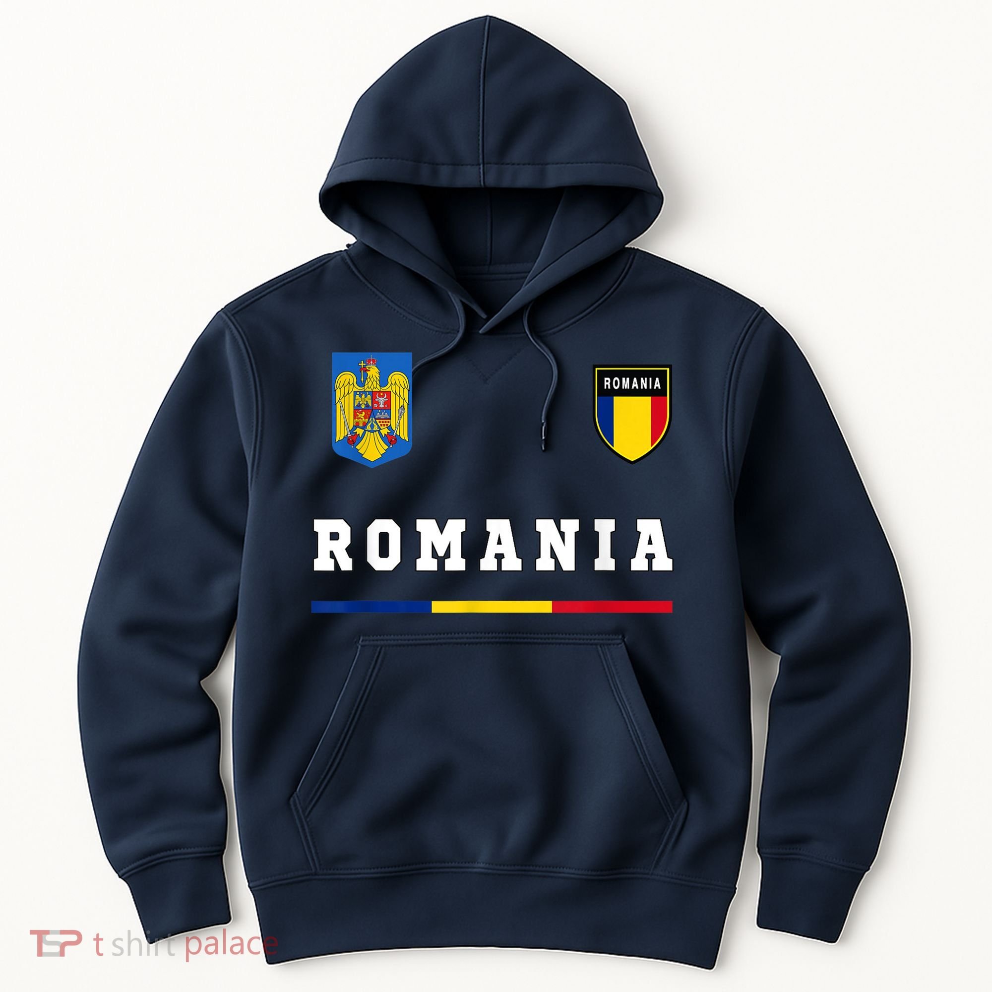 Romania Sport/Soccer Jersey Tee Flag Football Hoodie