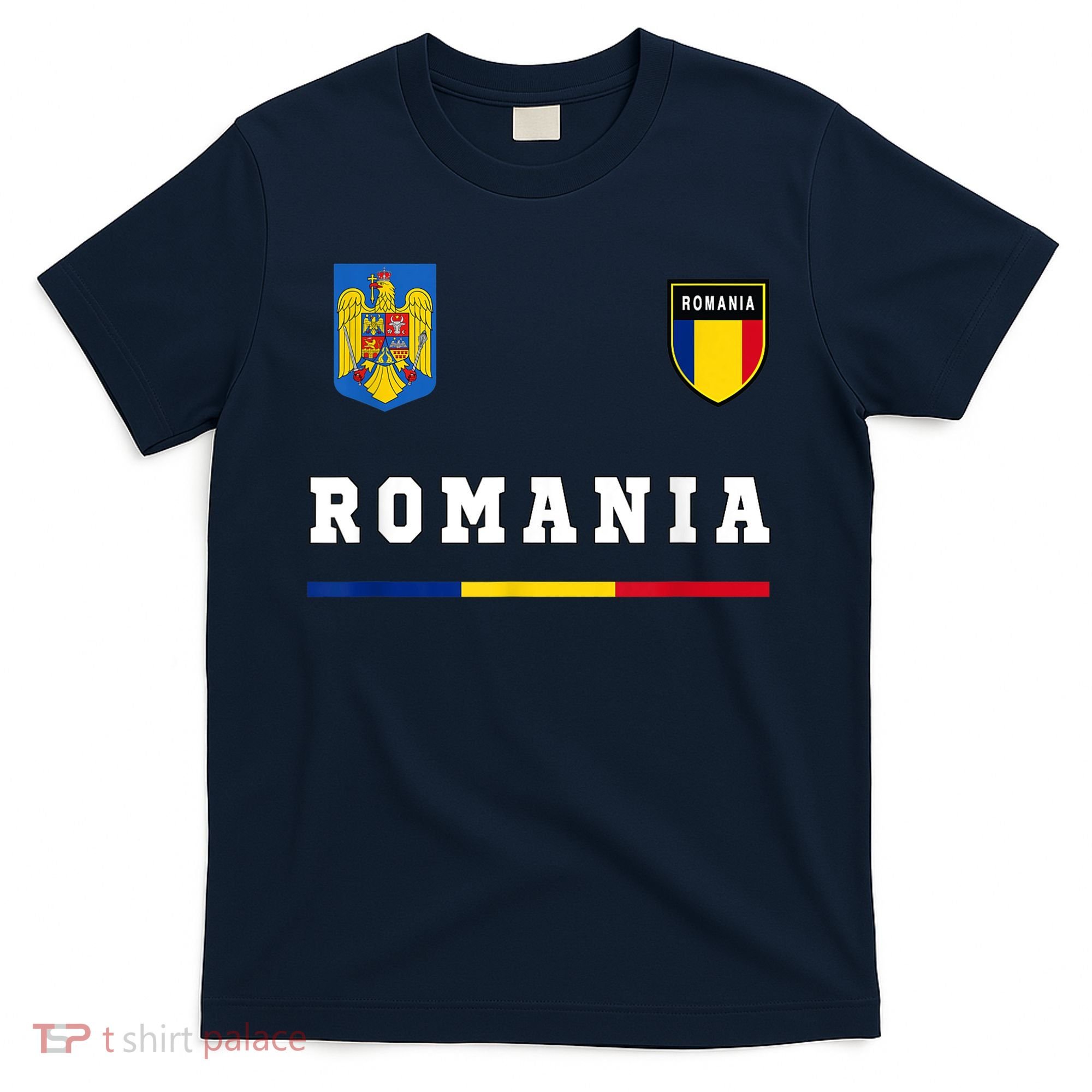 Romania Sport/Soccer Jersey Tee Flag Football T-Shirt