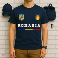 Romania Sport/Soccer Jersey Tee Flag Football T-Shirt thumb 6