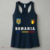 Romania Sport/Soccer Jersey Tee Flag Football Women's Tank Top thumb 3