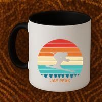 Retro Sunset Jay Peak Vermont Skiing Skier Gift Coffee Mug thumb 2
