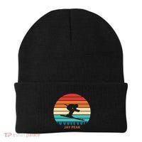 Retro Sunset Jay Peak Vermont Skiing Skier Gift Beanie thumb 0