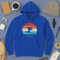 Retro Sunset Jay Peak Vermont Skiing Skier Gift Hoodie thumb 3