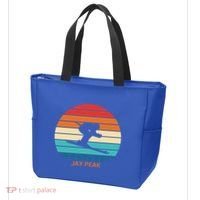 Retro Sunset Jay Peak Vermont Skiing Skier Gift Tote Bag thumb 3
