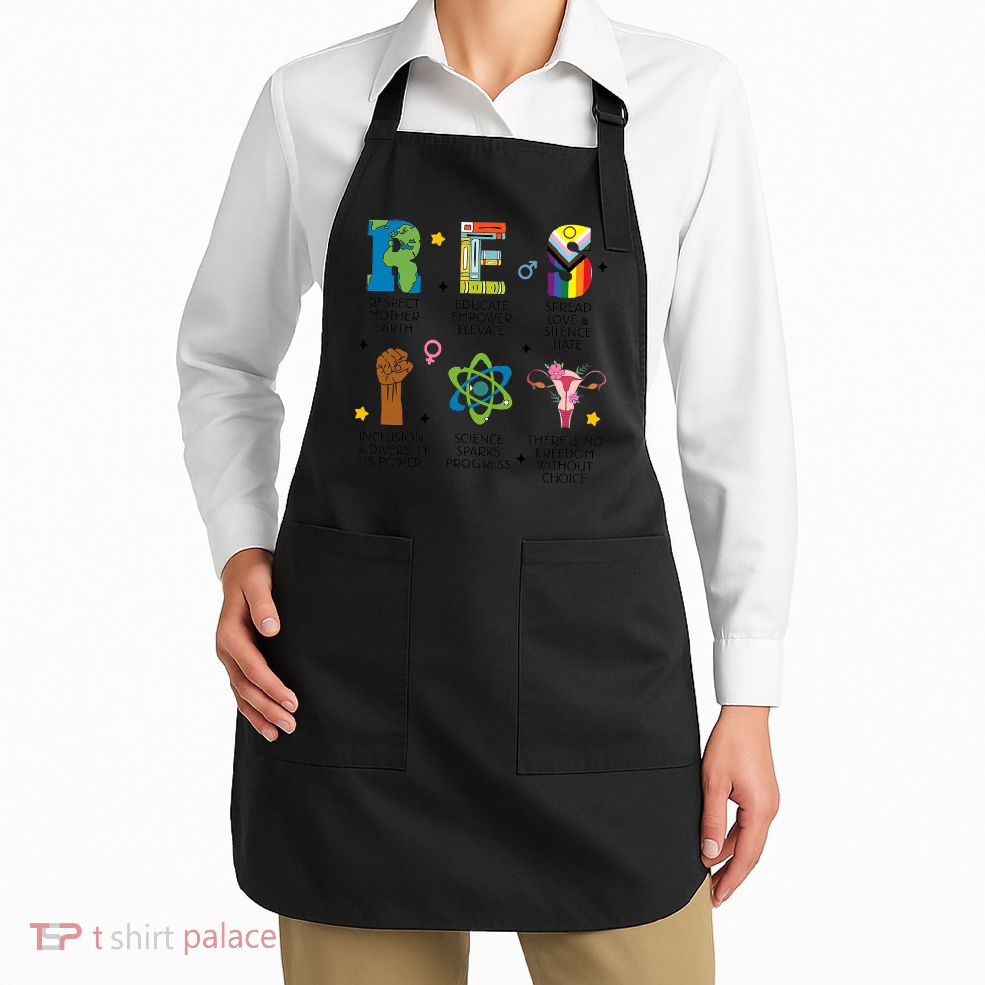 RESPECT Social Justice Acronym Apron