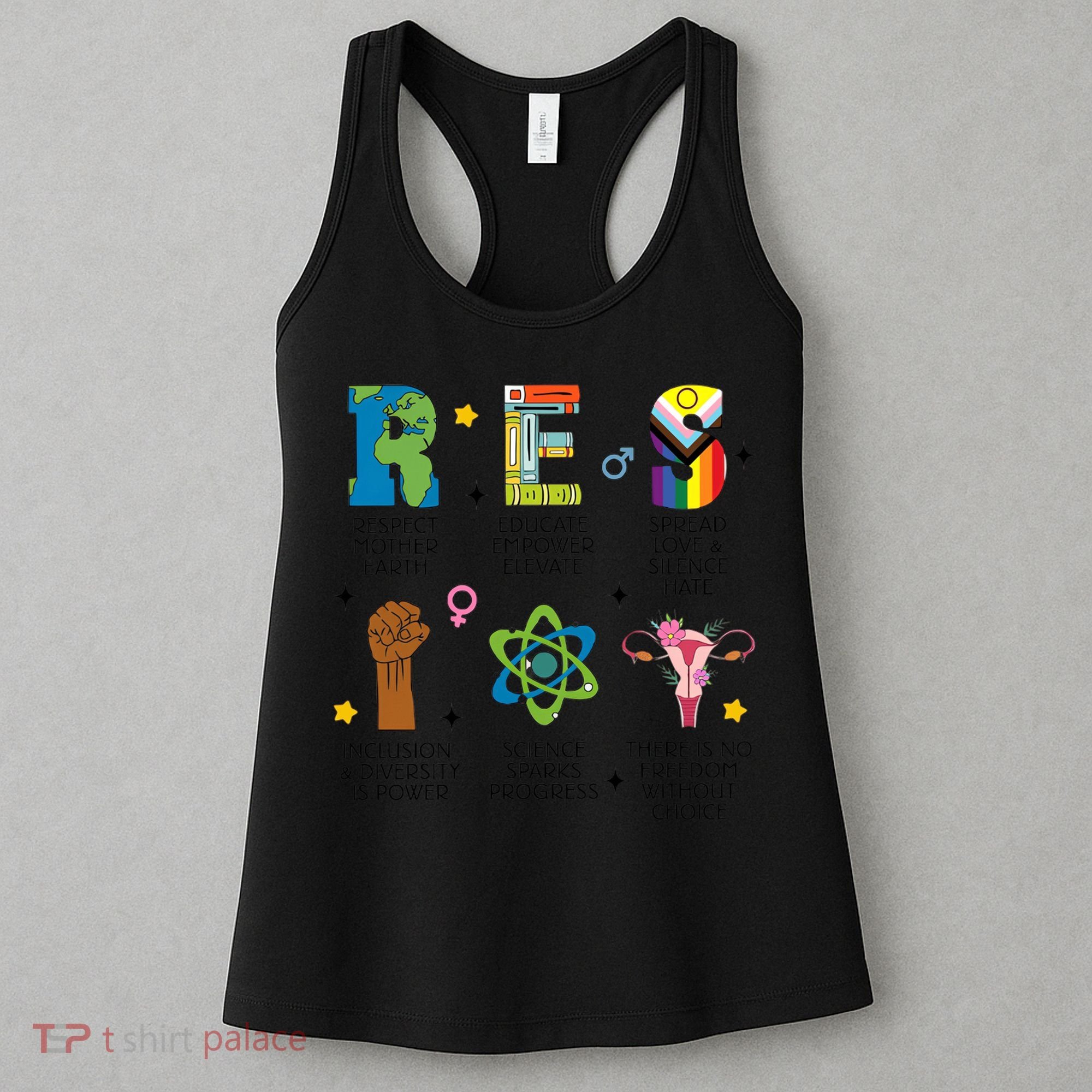 RESPECT Social Justice Acronym Women's Tank Top