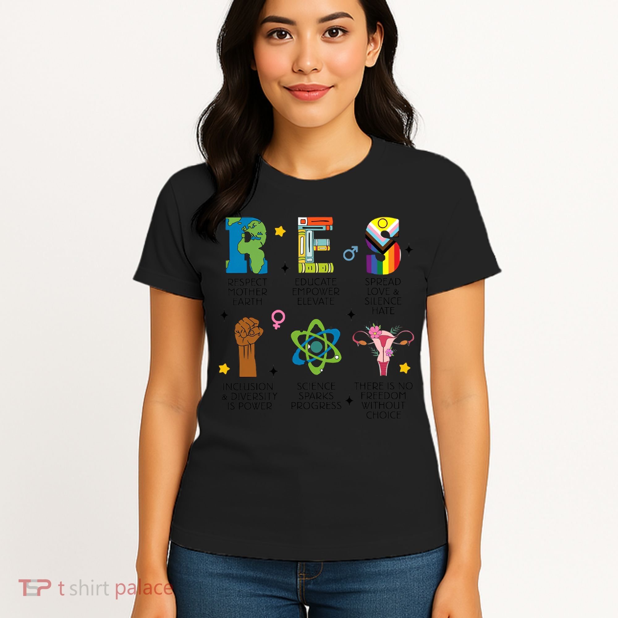 RESPECT Social Justice Acronym Women's T-Shirt