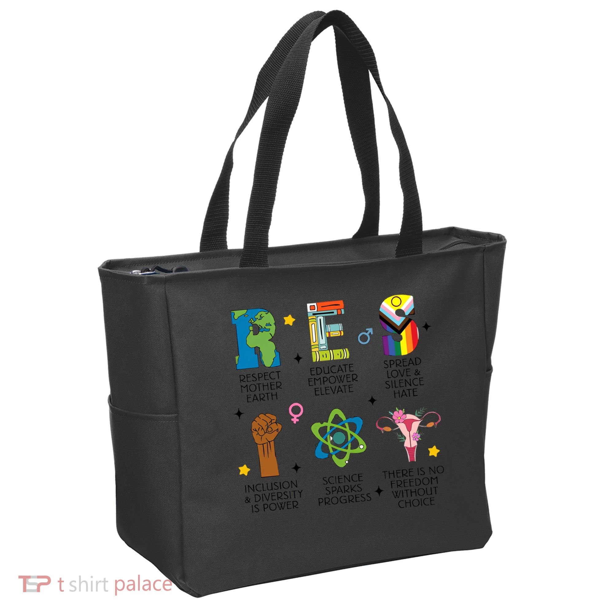 RESPECT Social Justice Acronym Tote Bag