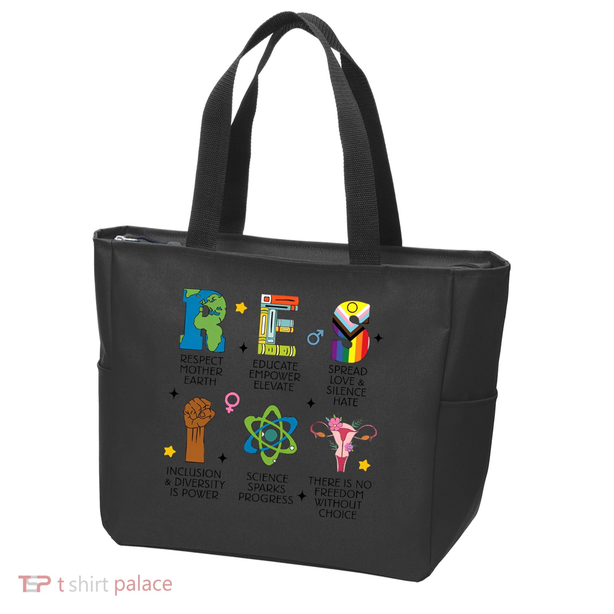 RESPECT Social Justice Acronym Tote Bag