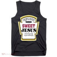 Relish Sweet Jesus Christian Parody Tank Top thumb 0