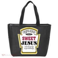 Relish Sweet Jesus Christian Parody Tote Bag thumb 0