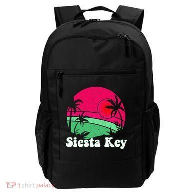 Retro Siesta Key Beach Design Siesta Key Illustration Backpack