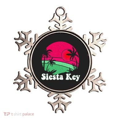 Retro Siesta Key Beach Design Siesta Key Illustration Ornament