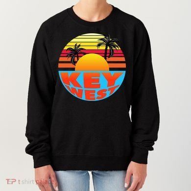 Retro Sunset Key West Florida Women's Sweatshirt