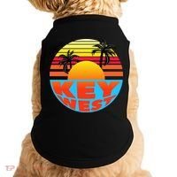 Retro Sunset Key West Florida Doggie Tank thumb 0