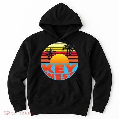 Retro Sunset Key West Florida Hoodie
