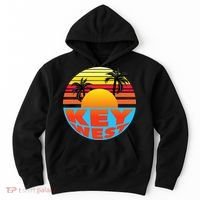 Retro Sunset Key West Florida Hoodie thumb 0