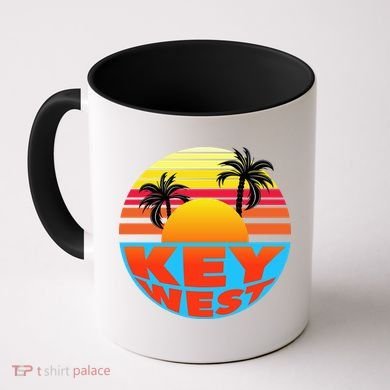 Retro Sunset Key West Florida Coffee Mug