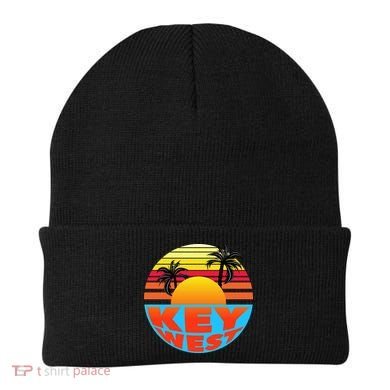 Retro Sunset Key West Florida Beanie