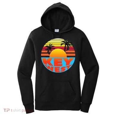 Retro Sunset Key West Florida Women's Hoodie