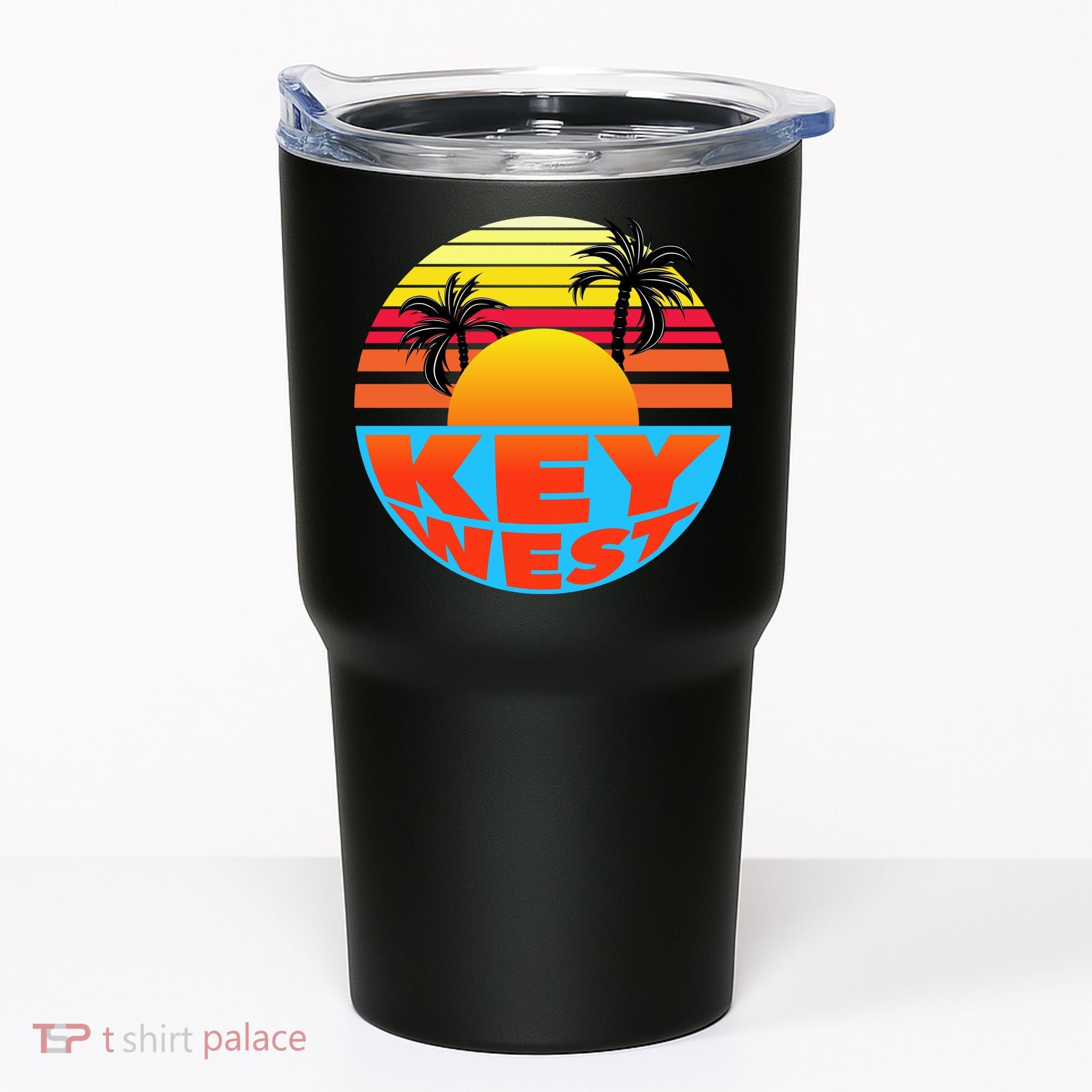 Retro Sunset Key West Florida Tumbler