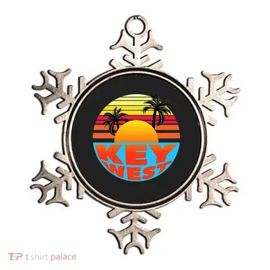 Retro Sunset Key West Florida Ornament
