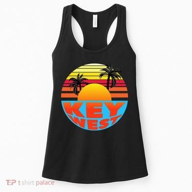 Retro Sunset Key West Florida Women's Tank Top