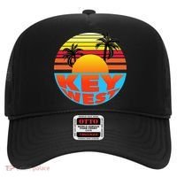 Retro Sunset Key West Florida Hat thumb 0
