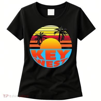 Retro Sunset Key West Florida Women's T-Shirt
