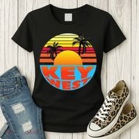 Retro Sunset Key West Florida Women's T-Shirt thumb 3