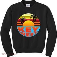 Retro Sunset Key West Florida Kids Sweatshirt thumb 0
