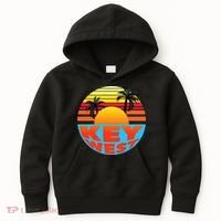 Retro Sunset Key West Florida Kids Hoodie thumb 0