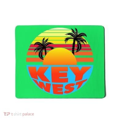 Retro Sunset Key West Florida Mousepad