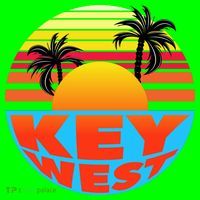 Retro Sunset Key West Florida Mousepad thumb 1