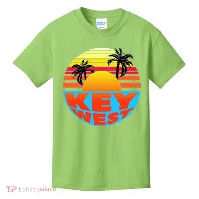 Retro Sunset Key West Florida Kids T-Shirt