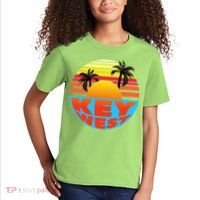 Retro Sunset Key West Florida Kids T-Shirt thumb 2