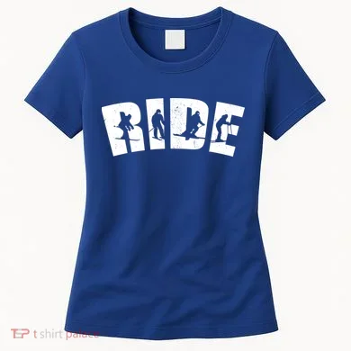 Ride Ski Lover Gift Women's T-Shirt