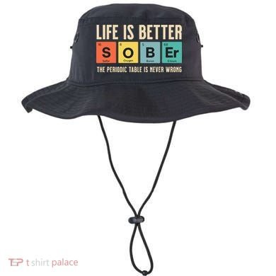 Recovery Sobriety Life Is Better Sober Periodic Table Bucket Hat