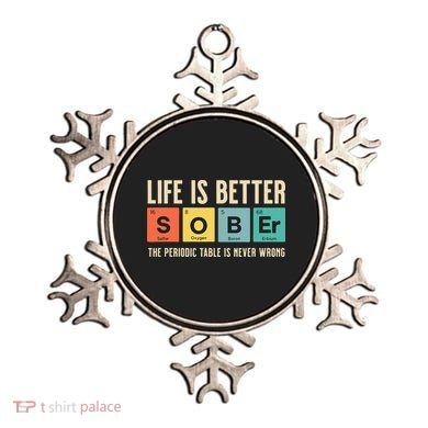 Recovery Sobriety Life Is Better Sober Periodic Table Ornament