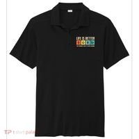 Recovery Sobriety Life Is Better Sober Periodic Table Sport-Tek Posi-UV Pro Polo thumb 0