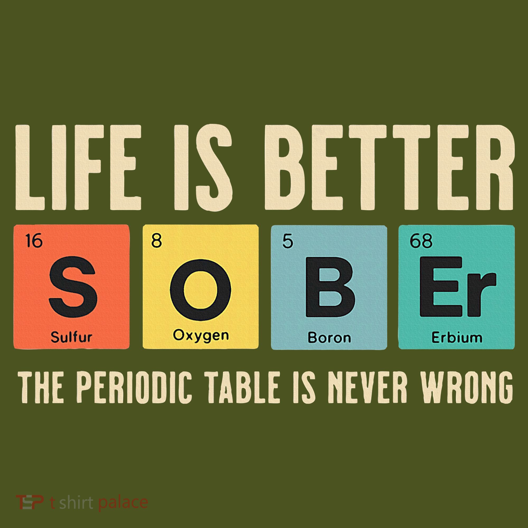 Recovery Sobriety Life Is Better Sober Periodic Table The Baniff Cuffed Pom Beanie