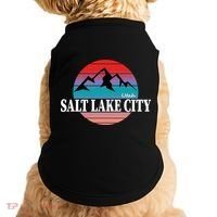 Retro Salt Lake City Utah Doggie Tank thumb 0