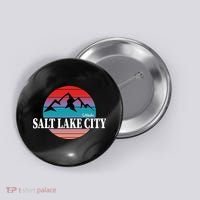 Retro Salt Lake City Utah Button thumb 0