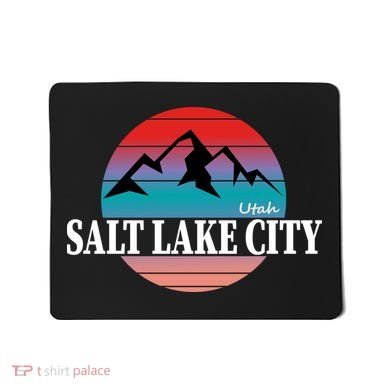 Retro Salt Lake City Utah Mousepad