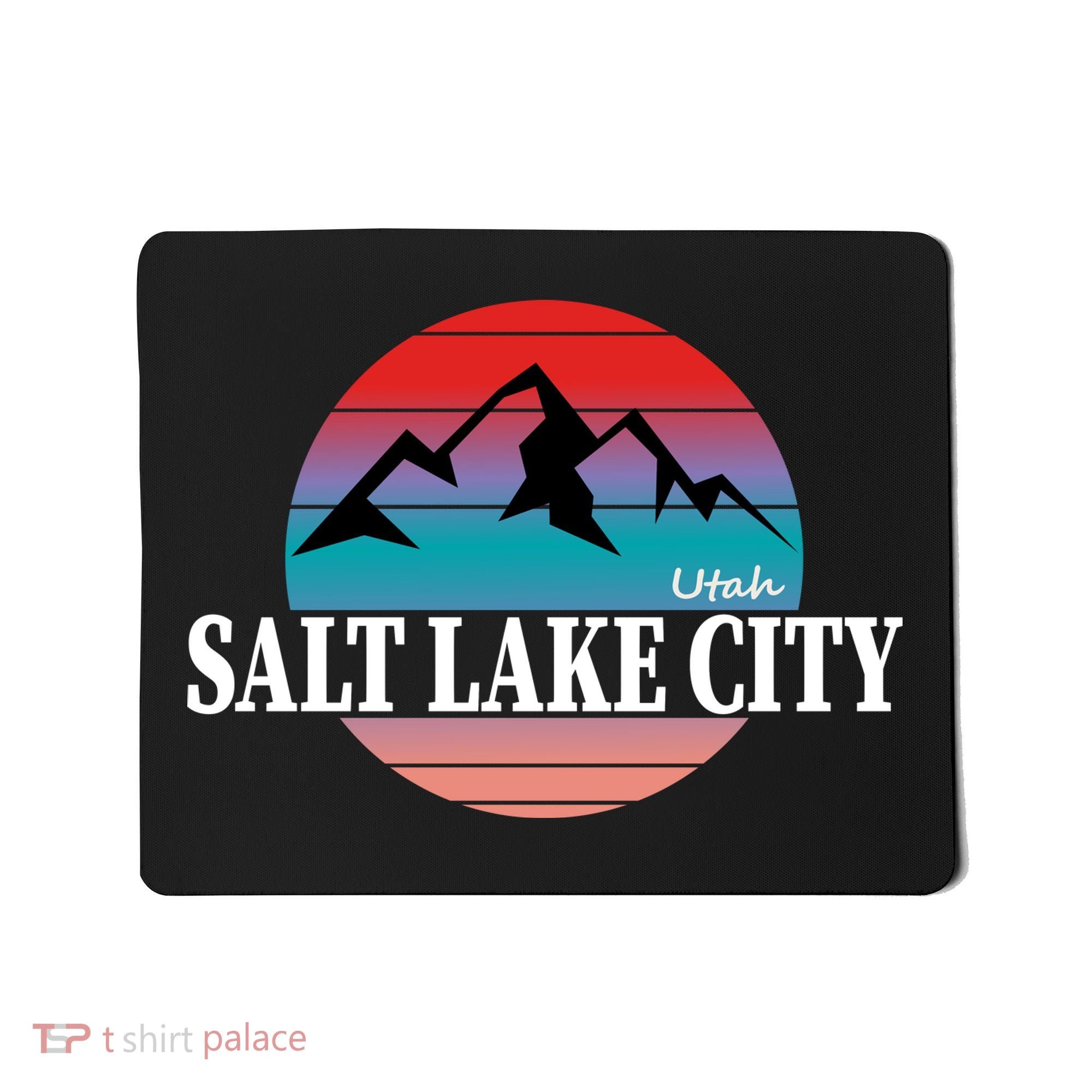 Retro Salt Lake City Utah Mousepad