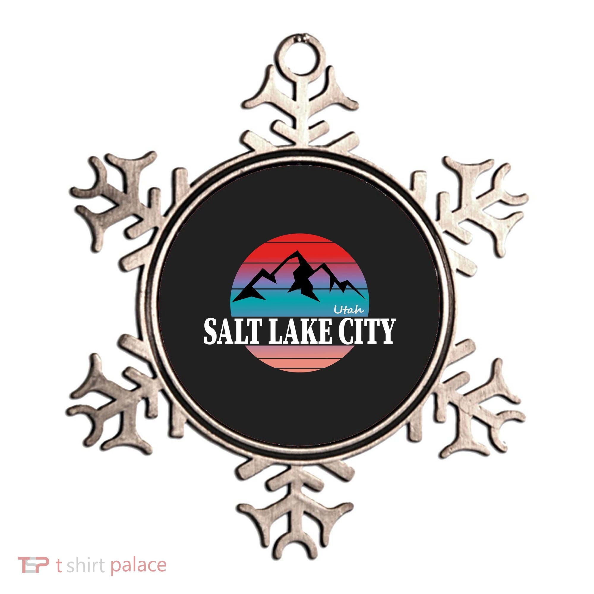 Retro Salt Lake City Utah Ornament