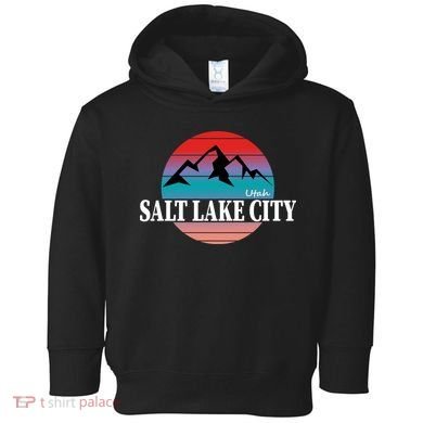 Retro Salt Lake City Utah Toddler Hoodie