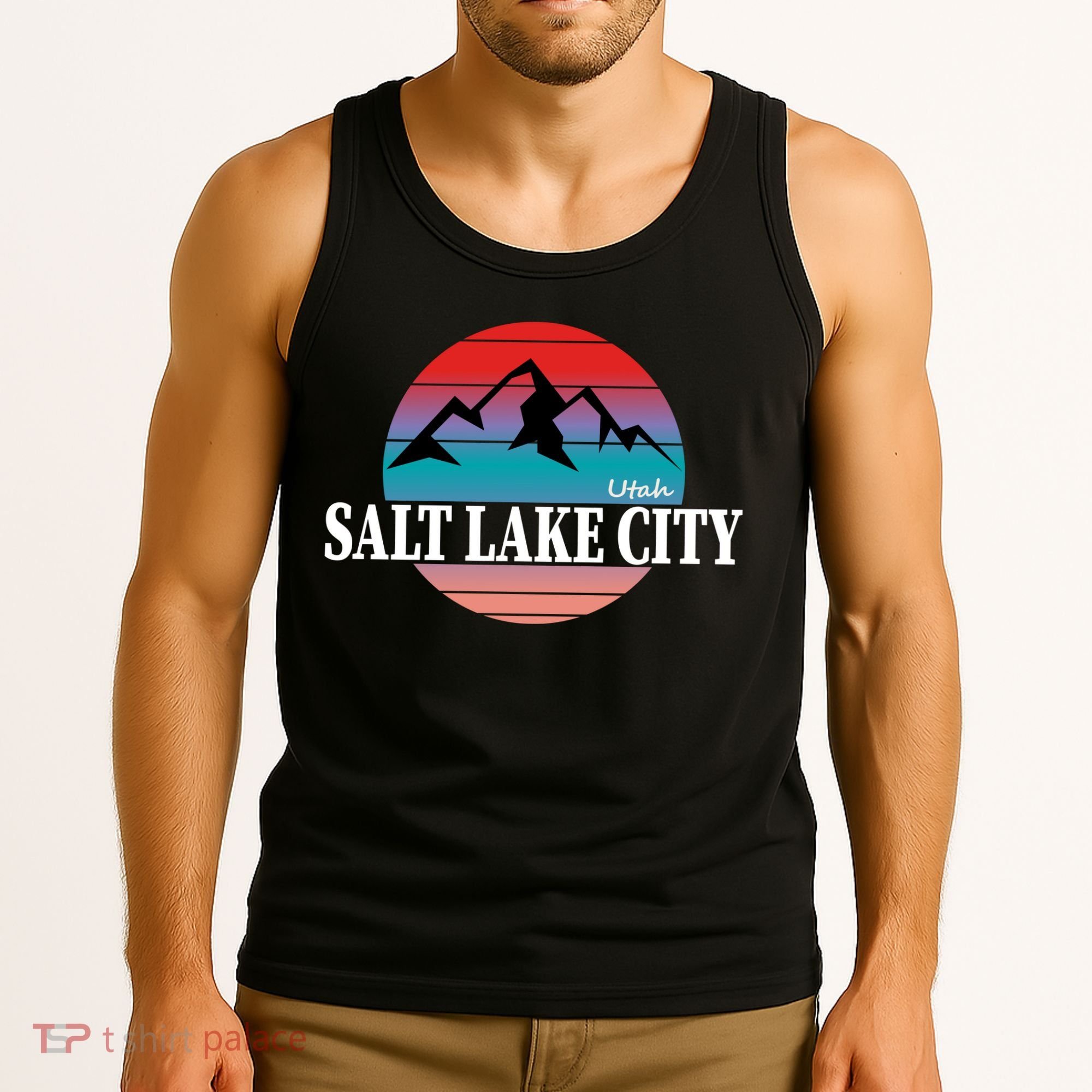 Retro Salt Lake City Utah Tank Top