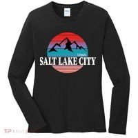 Retro Salt Lake City Utah Women's Long Sleeve Shirt thumb 0